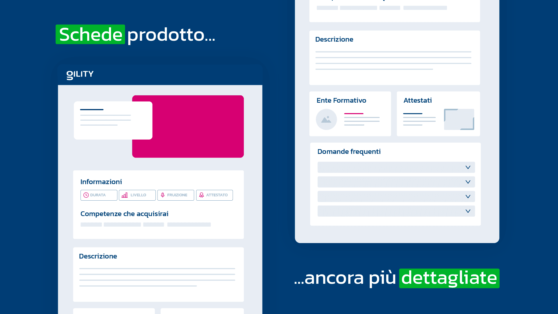 Schede prodotto ancora più approfondite